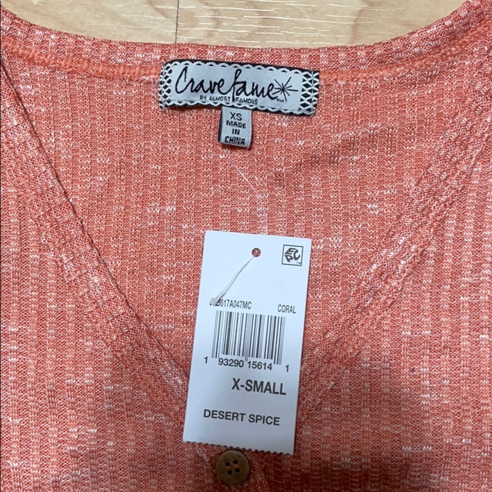 CORAL BLOUSE - Picture 3 of 3